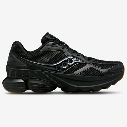 Saucony Grid NXT Men’s Size 9.5 Triple Black Gum Running Shoes S70797-3 NEW