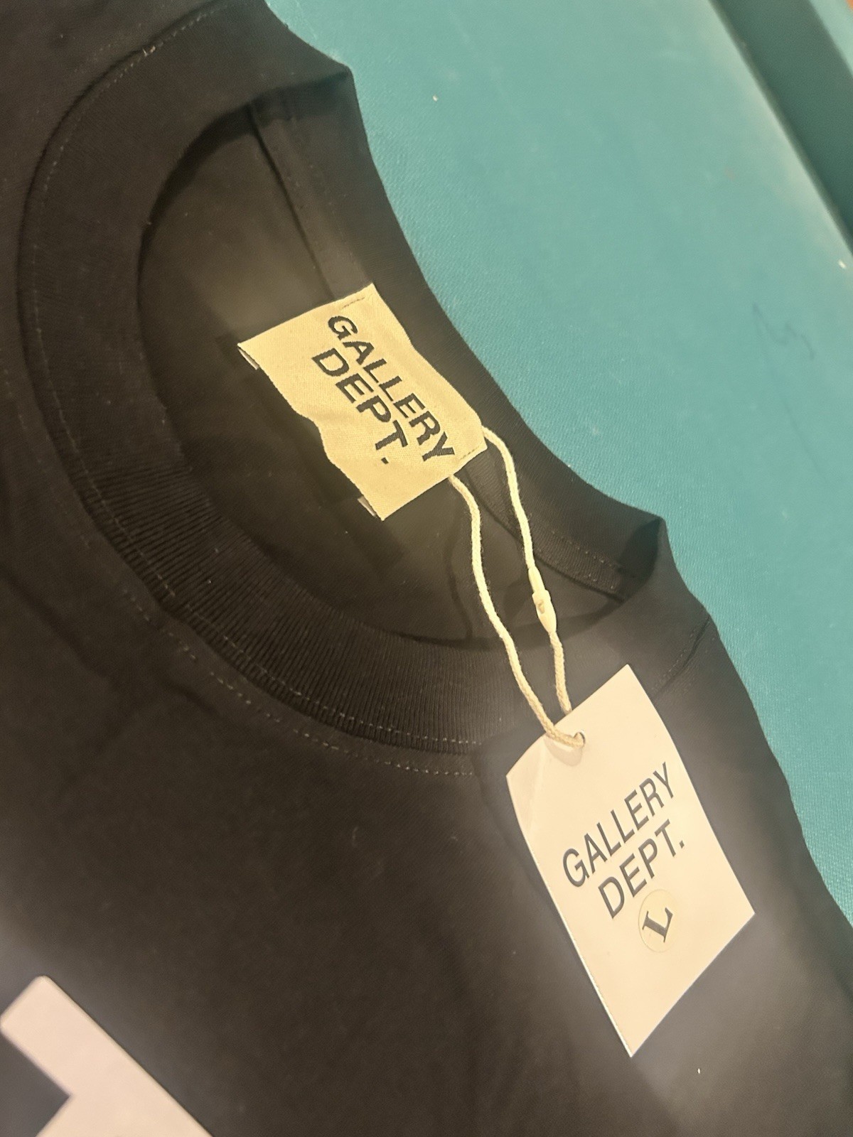 Gallery Dept. Men’s Black Graphic Logo Crew Neck Short Sleeve T-Shirt Size L
