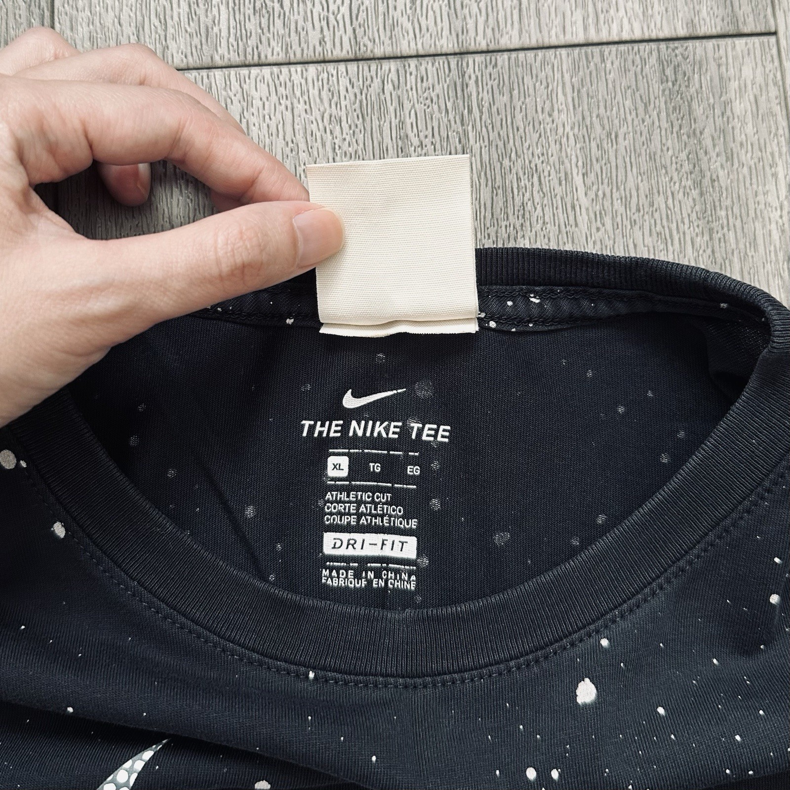 Frankie Collective Reworked Nike Crop Tee XS Paint Splatter