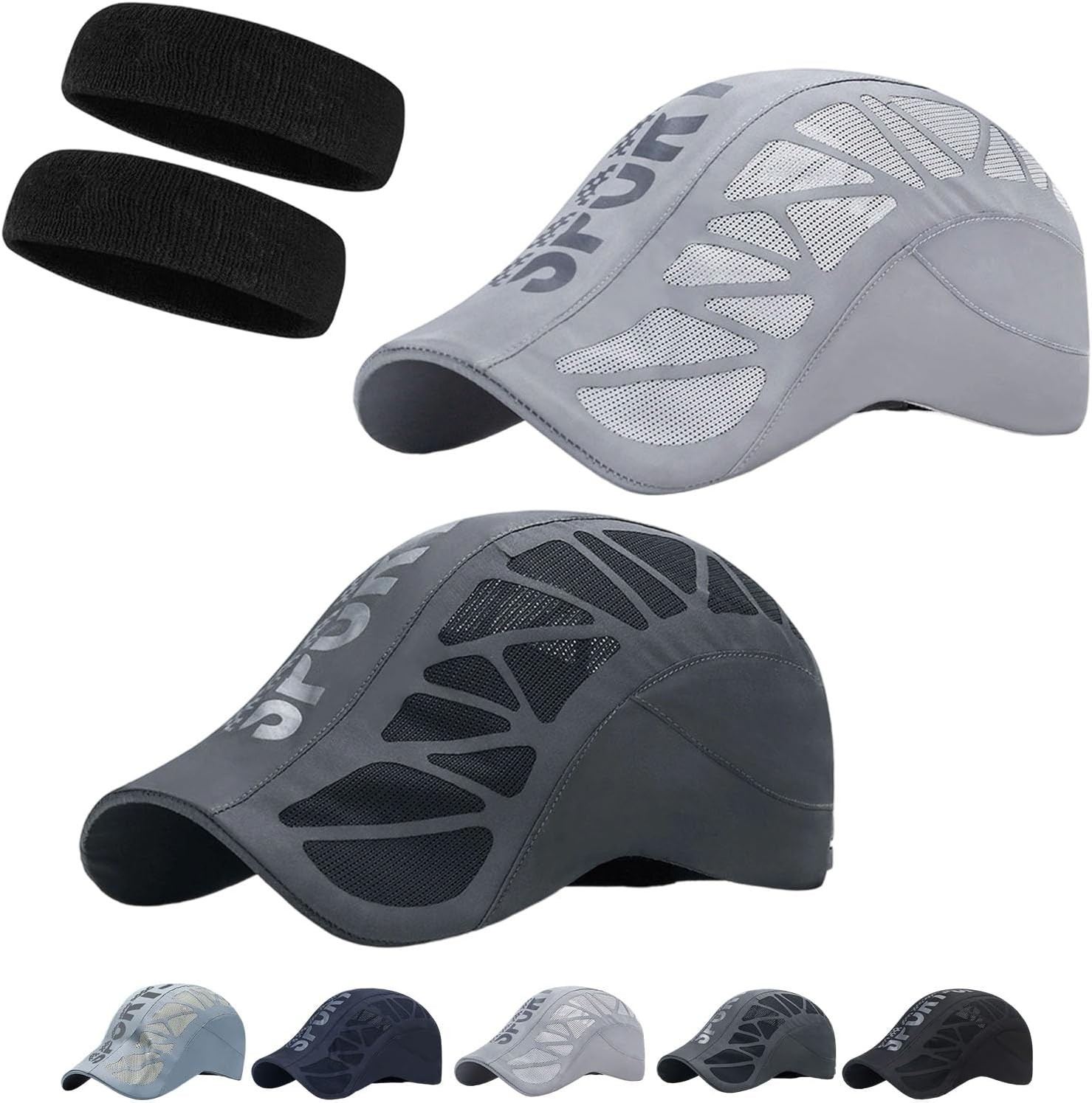 Men’s Outdoor Sport CapTennis Cycling Baseball Cap Breathable Quick Dry Mesh Hat