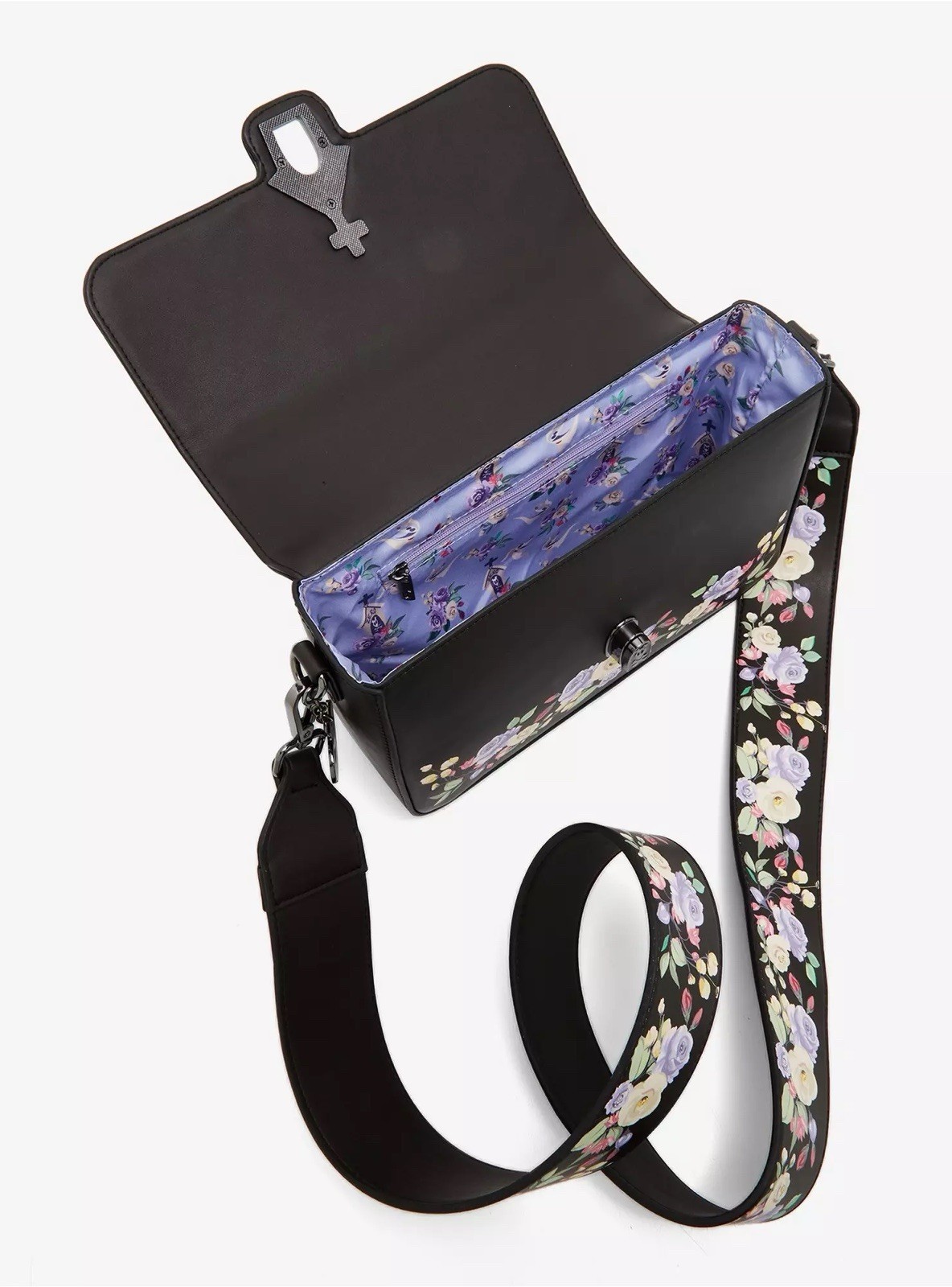 NWT Loungefly Disney The Nightmare Before Christmas Floral Zero Crossbody Bag