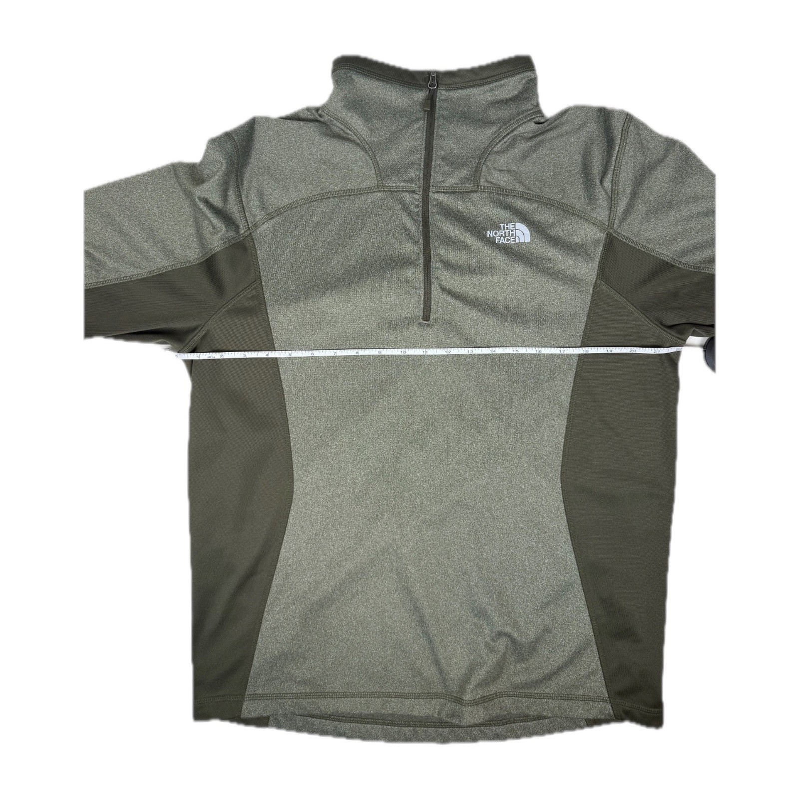 The North Face Men’s Large Olive Gray 1/4 Zip Performance Pullover