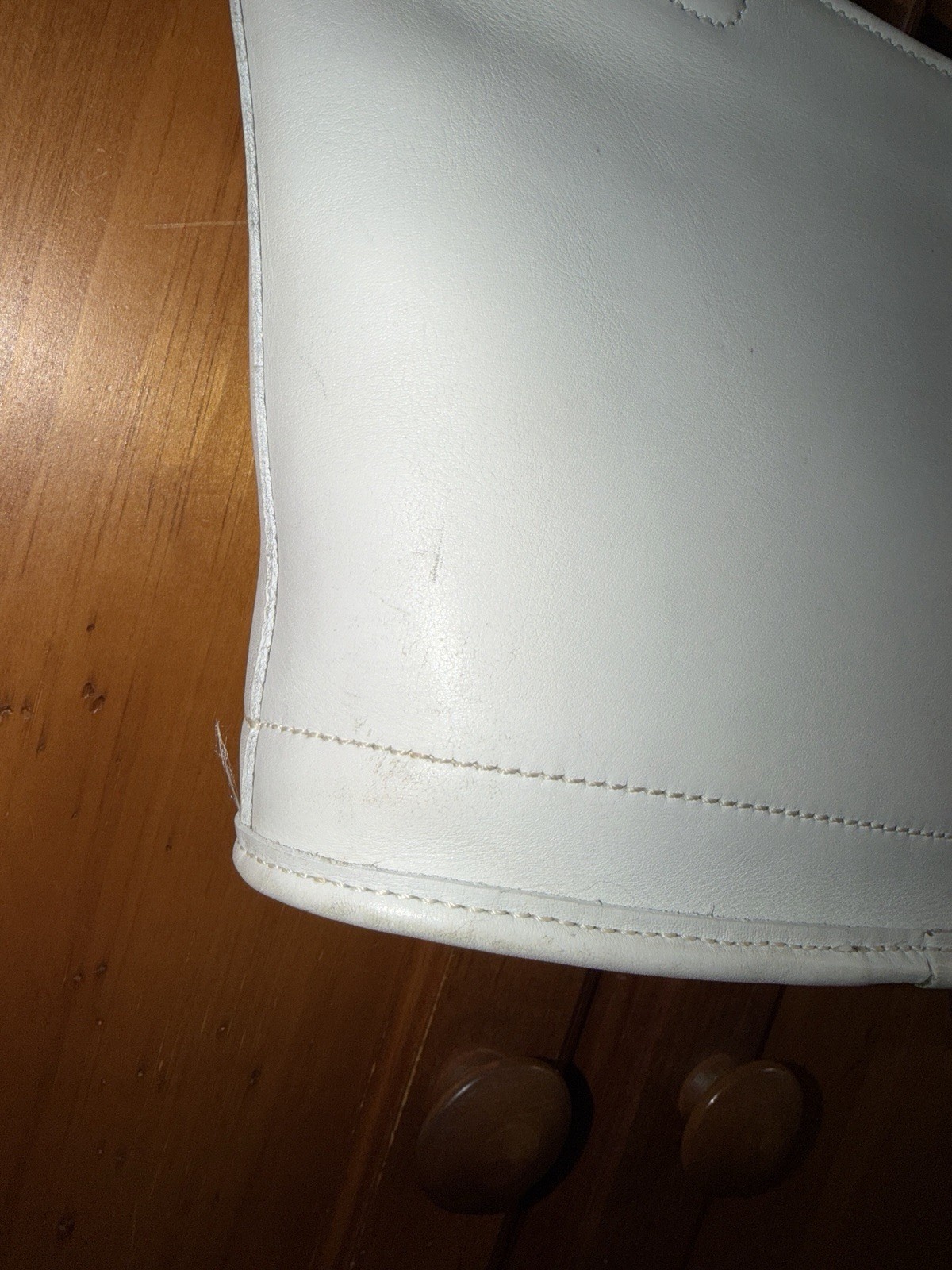 Coach 9301 Bleecker Basket Satchel White Leather Bag Vintage Purse Top Handle