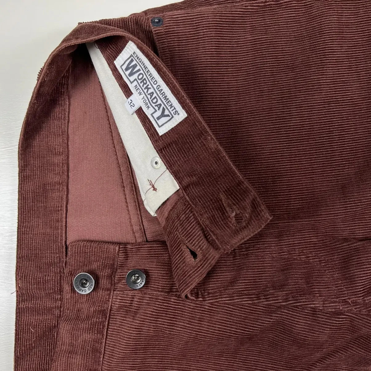 Engineered Garments Workaday Corduroy Pants Rust Size 32