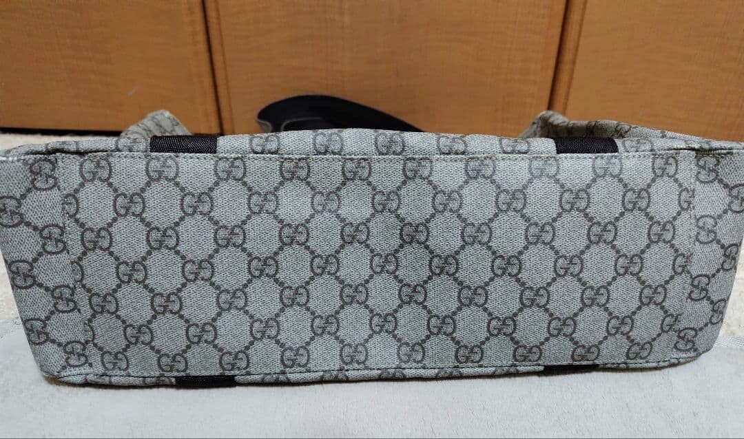 GUCCI GG Supreme Canvas Tote Bag Brown 141624 Top Handle Women’s 37cm Auth