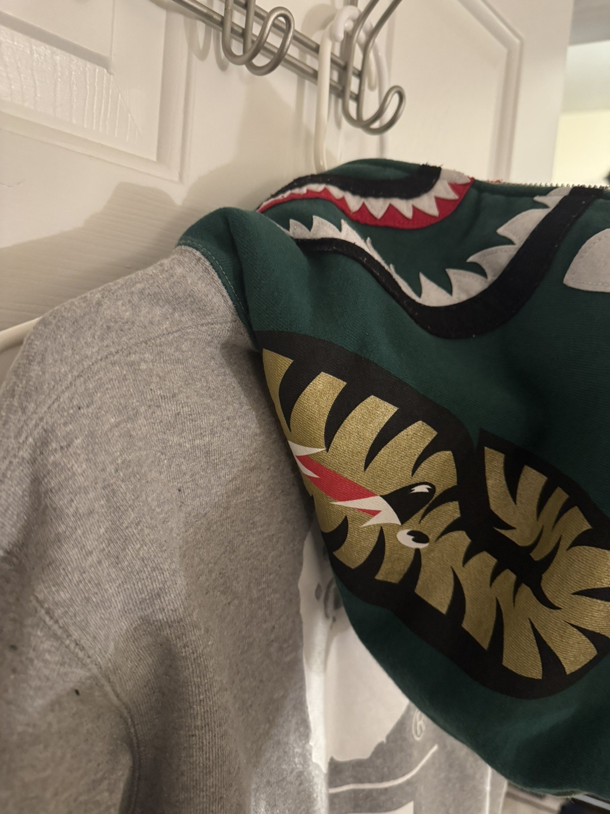 A Bathing Ape Bape 23rd Ann X FHC Ohio Store Shark Full Zip Hoodie Size L