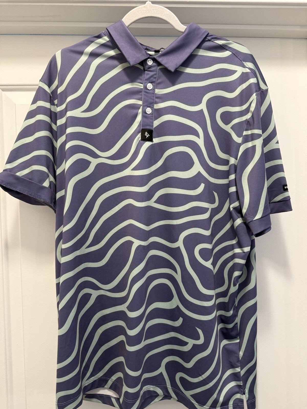 Birdgang Men’s Performance Golf Polo Shirt Size L Short Sleeve