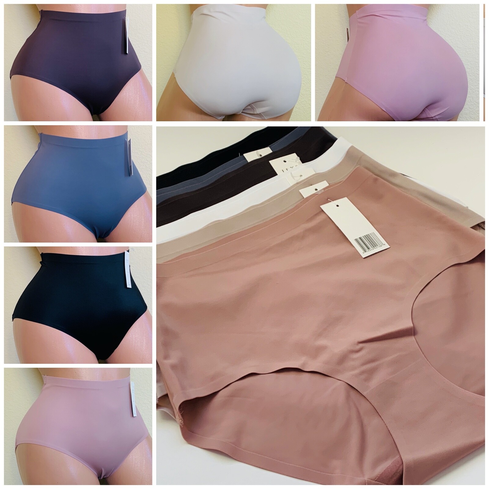 6-12 High Waisted Briefs Panties No Stitches Seamless Underwear Undies 82 S-3XL