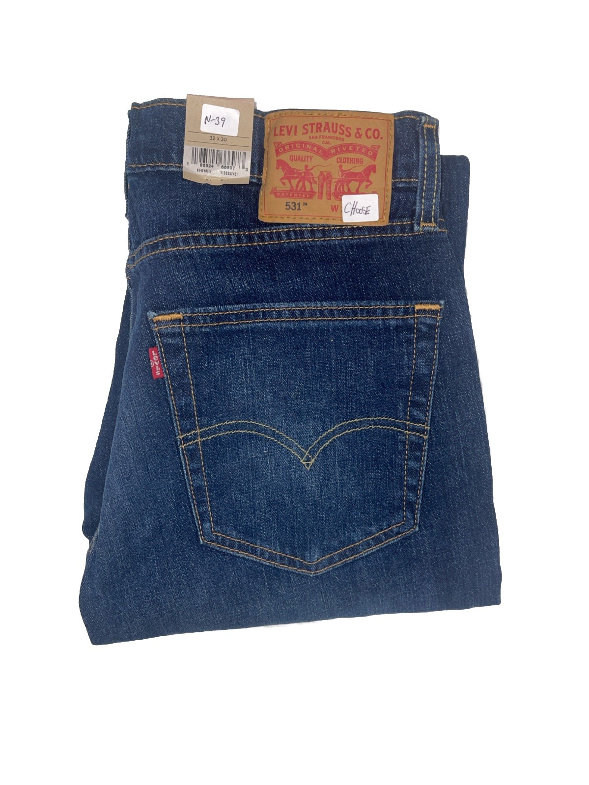Levi 531 Athletic Slim, Stretch, DARK WASH Blue, Choose Size