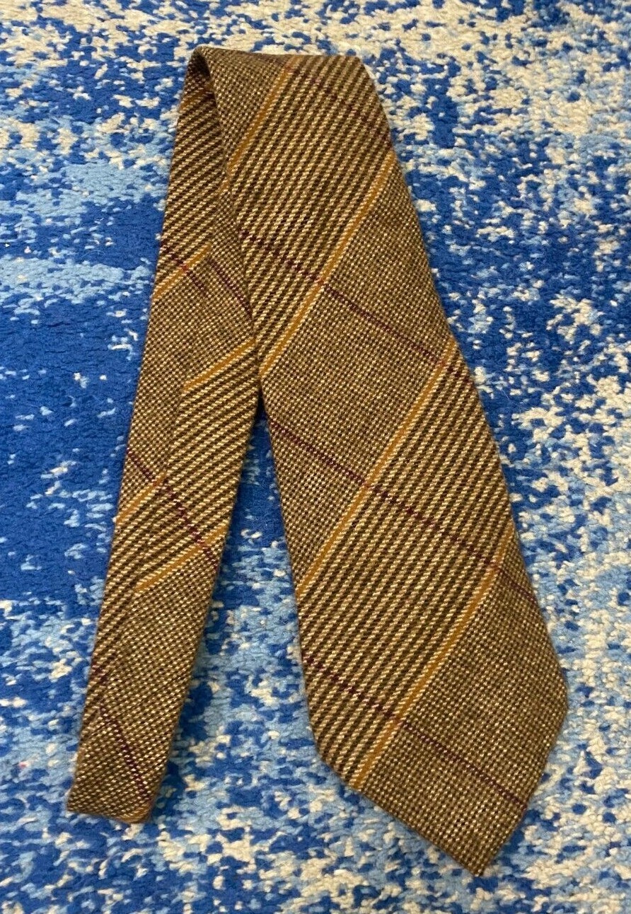 Ralph Lauren Purple Label Brown Camel Burgundy Ivory Black Cashmere Necktie
