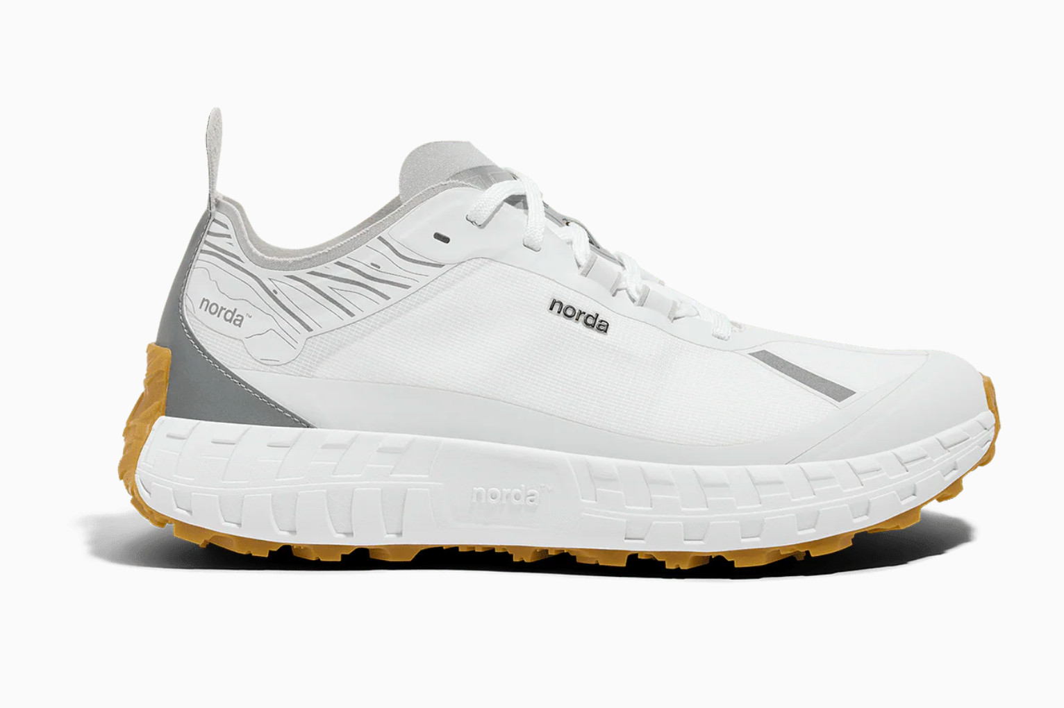 NEW NORDA 001A WHITE/GUM – MS 10 – VIBRAM 001A Trail Running – NEW MODEL!