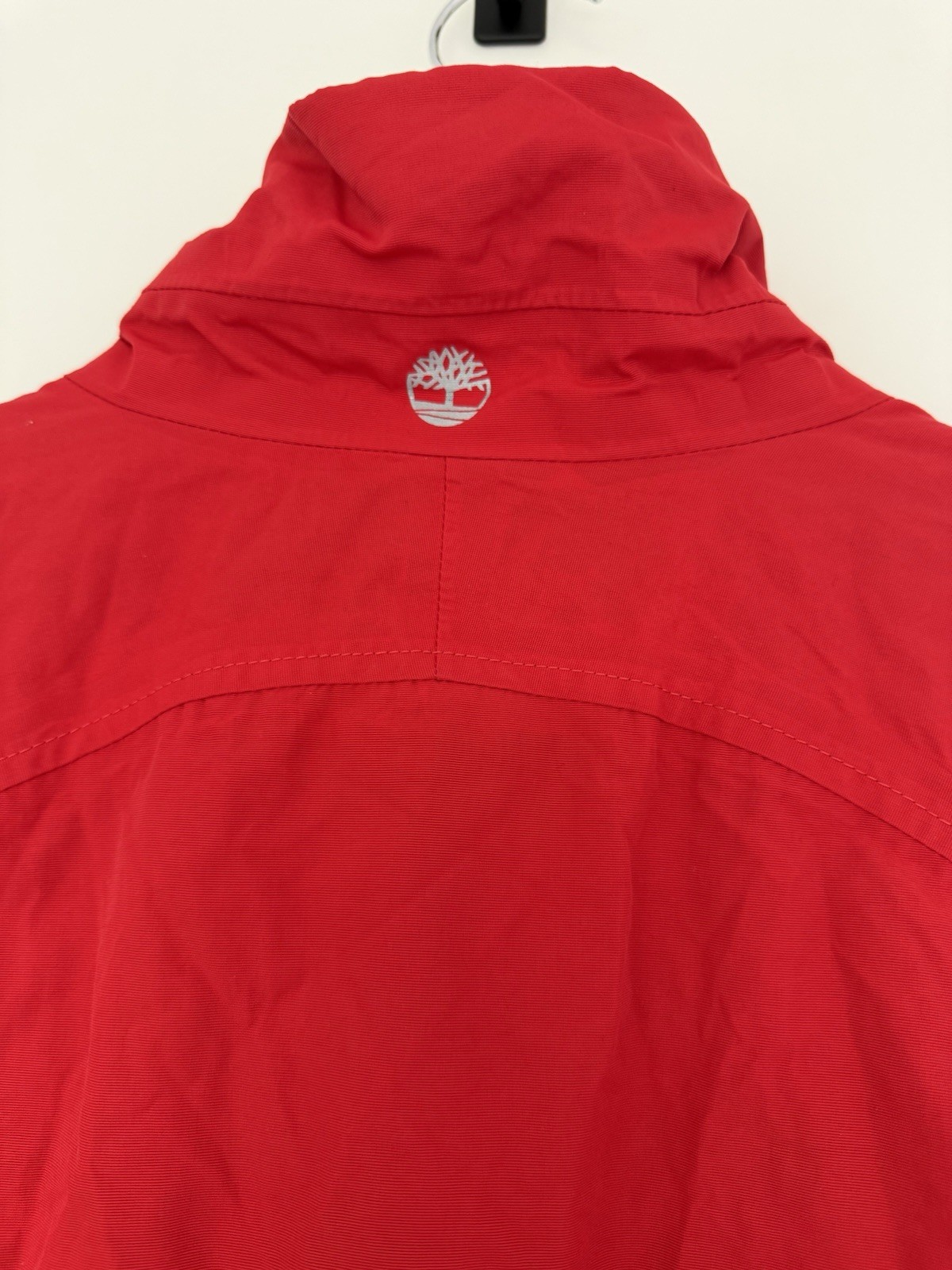 Timberland Mens Waterproof Jacket Small Red Windbreaker Breathable Outdoor Coat