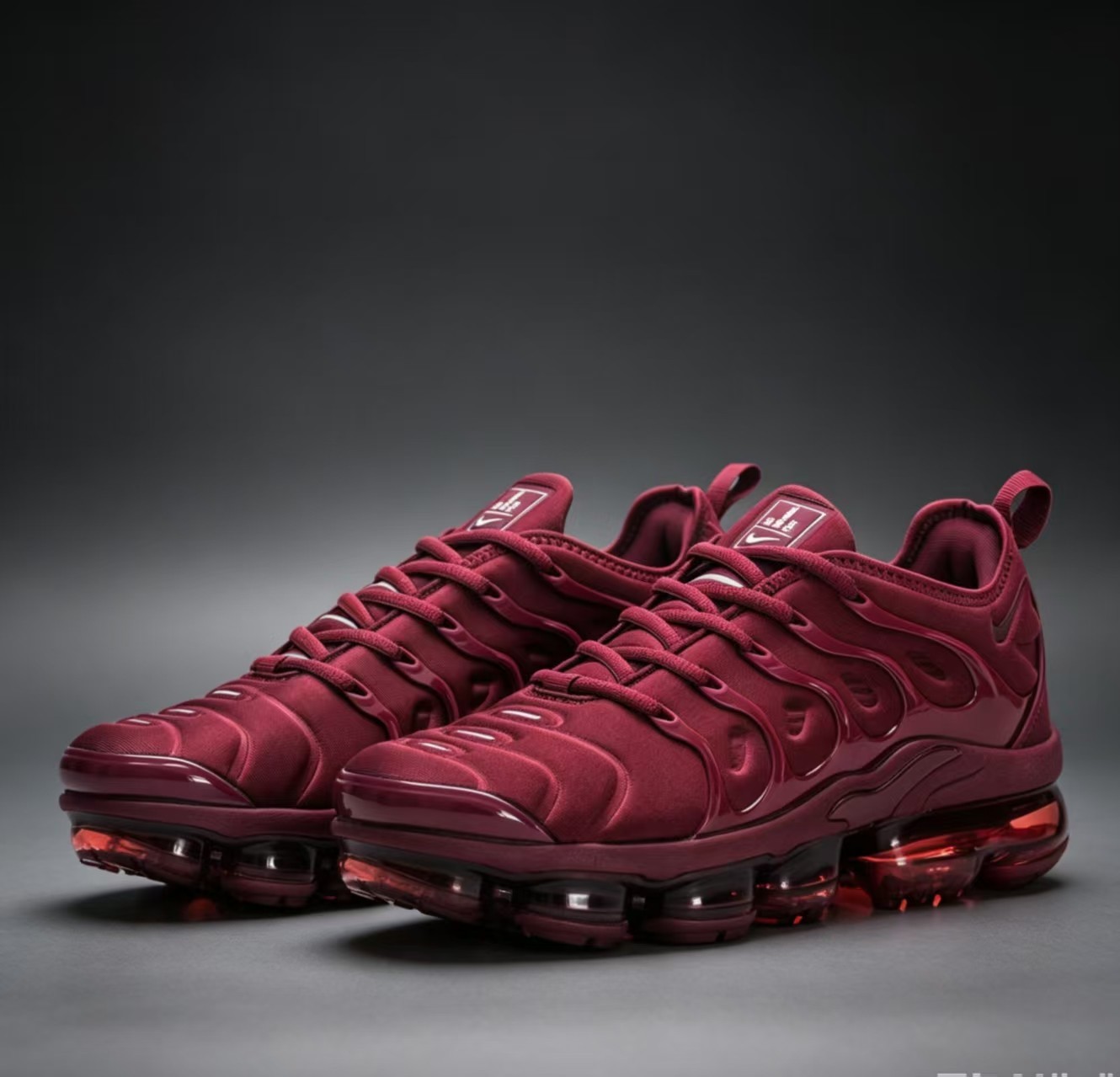 A+Nike Air Vapormax Plus TN Running Shoes Maroon Men’s