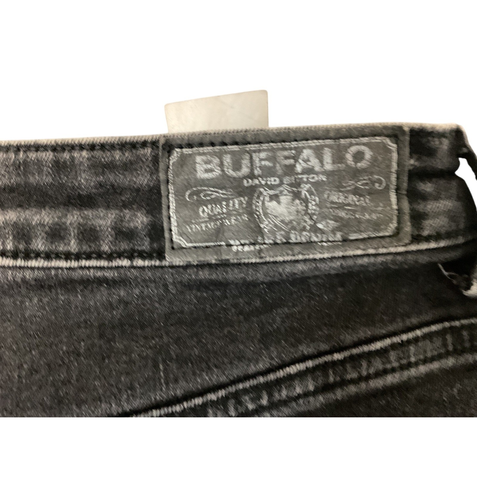Buffalo Margot Mom Jeans Women 32 Black High Rise Tapered Stretch Denim