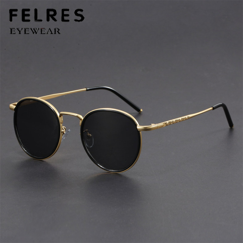 Metal Round Tinted Reading Sunglasses Men Women Shade Presbyopic Sunglasses New