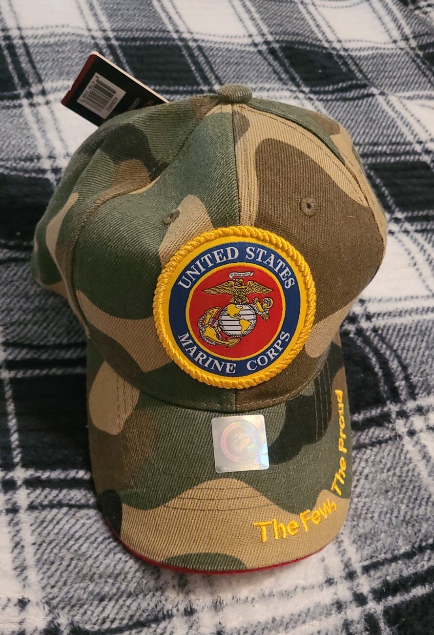 Official United States Marine Corps Hat Cap -The Few The Proud – CAMO – NWT