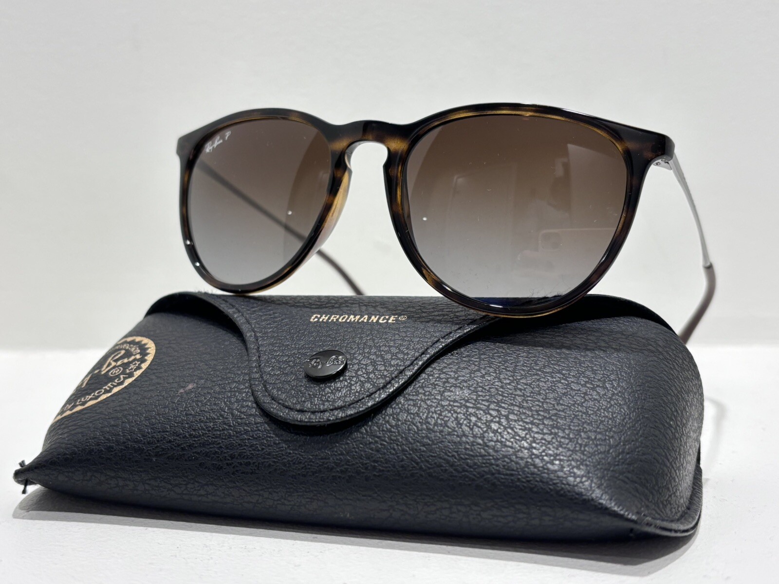 Ray-Ban RB4171 Erika Polished Light Havana Brown Lens Italy