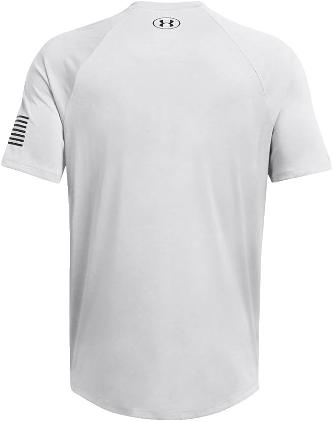 UNDER ARMOUR FREEDOM TECH SHORT SLEEVE TSHIRT Men’s X-Large Gray #1369468