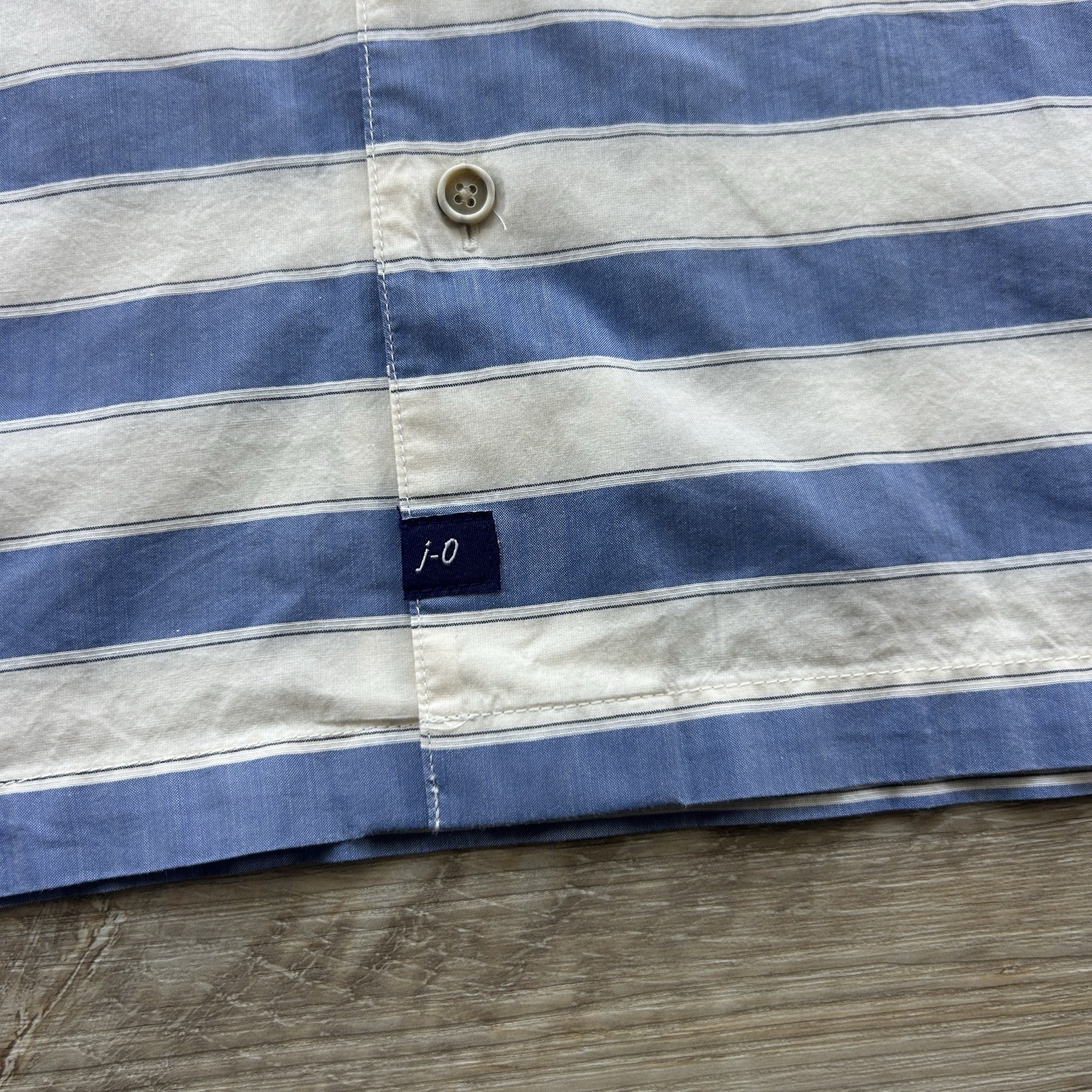 NWT Johnnie-O Size Large Laguna Blue Cabana Hangin’ Out Short Sleeve Camp Shirt