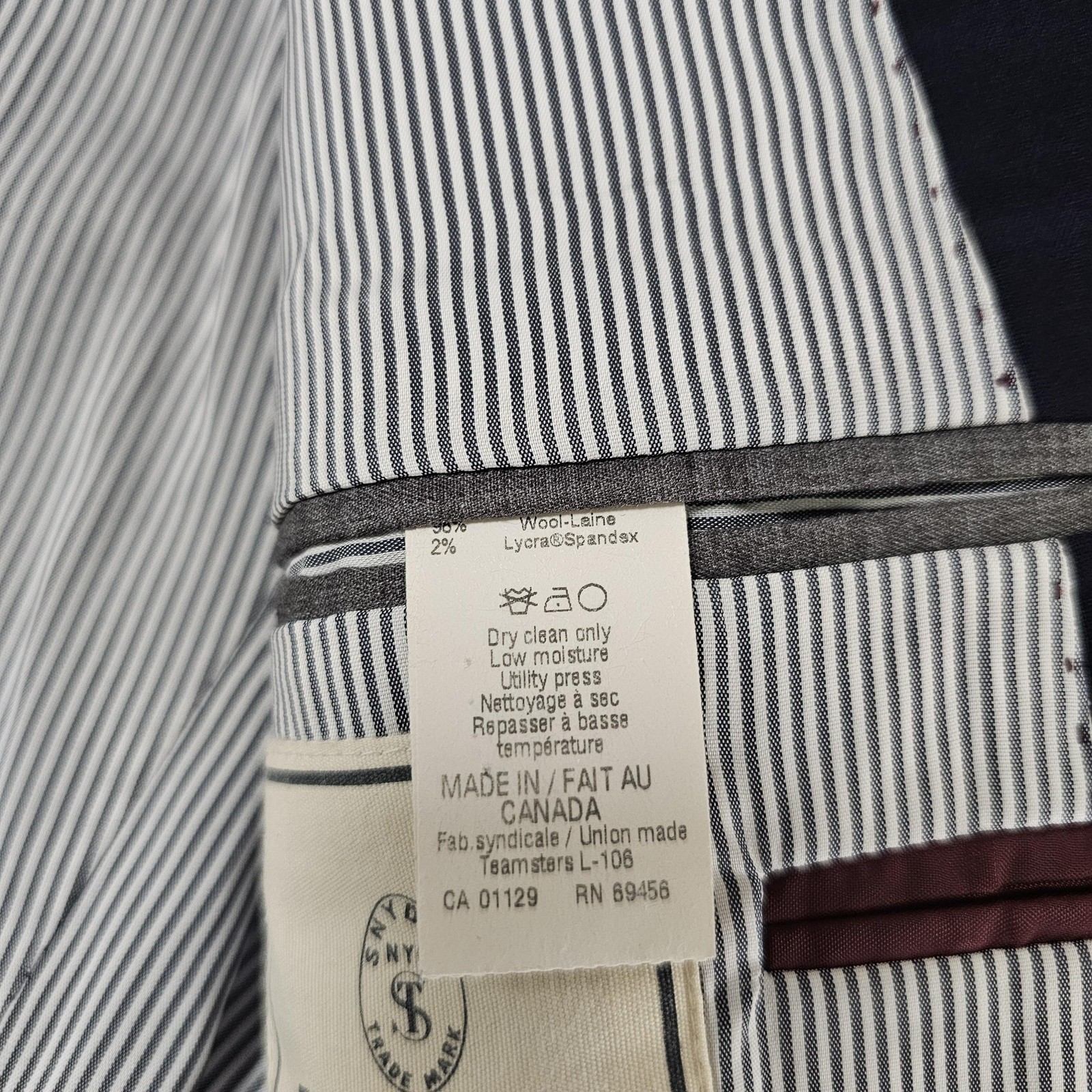 Todd Snyder Blazer Mens 44R Blue Wool Mayfair Fit Two Button Sport Coat Canada