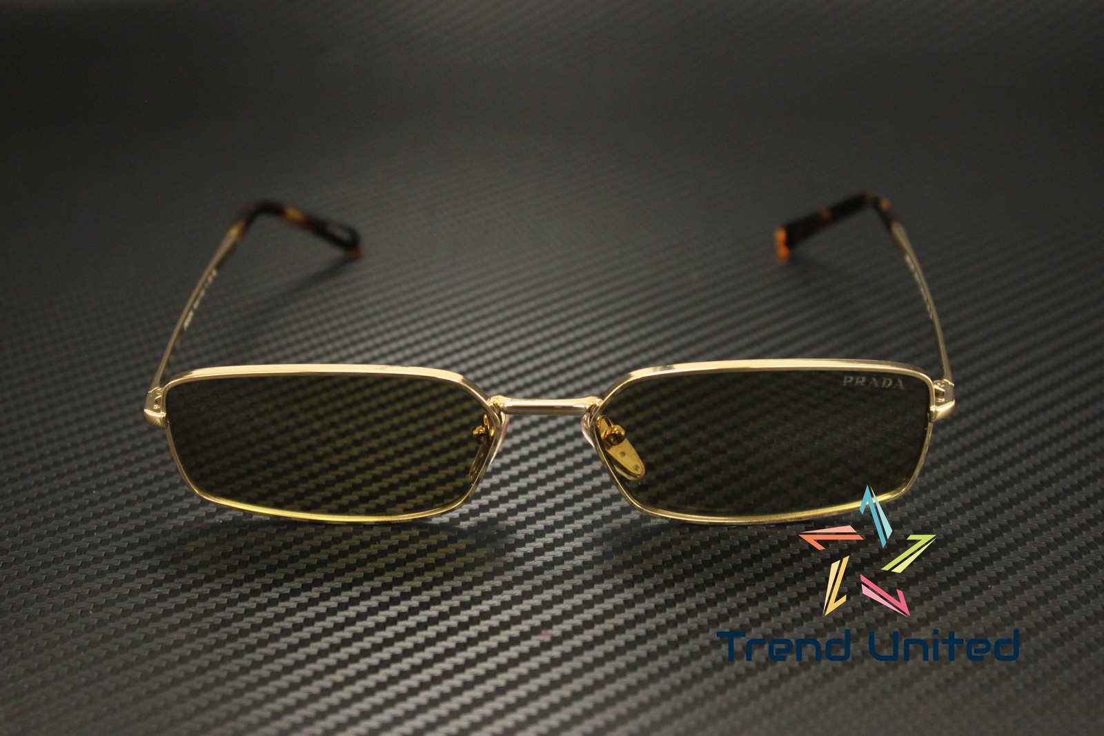 PRADA PR A60S 5AK70G Gold Green Olive 59 mm Women’s Sunglasses