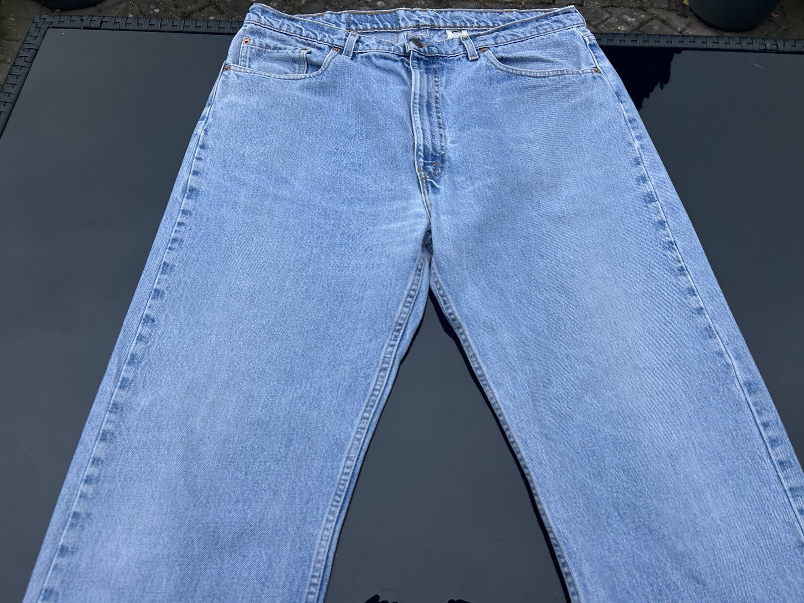 Levi 505 Regular Straight Fit Waist 39in Inside Leg 34in 100% Cotton In Denim
