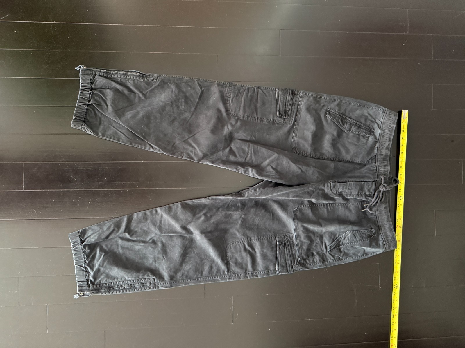 James Perse Parachute Poplin Cargo Pants Black 4 XL