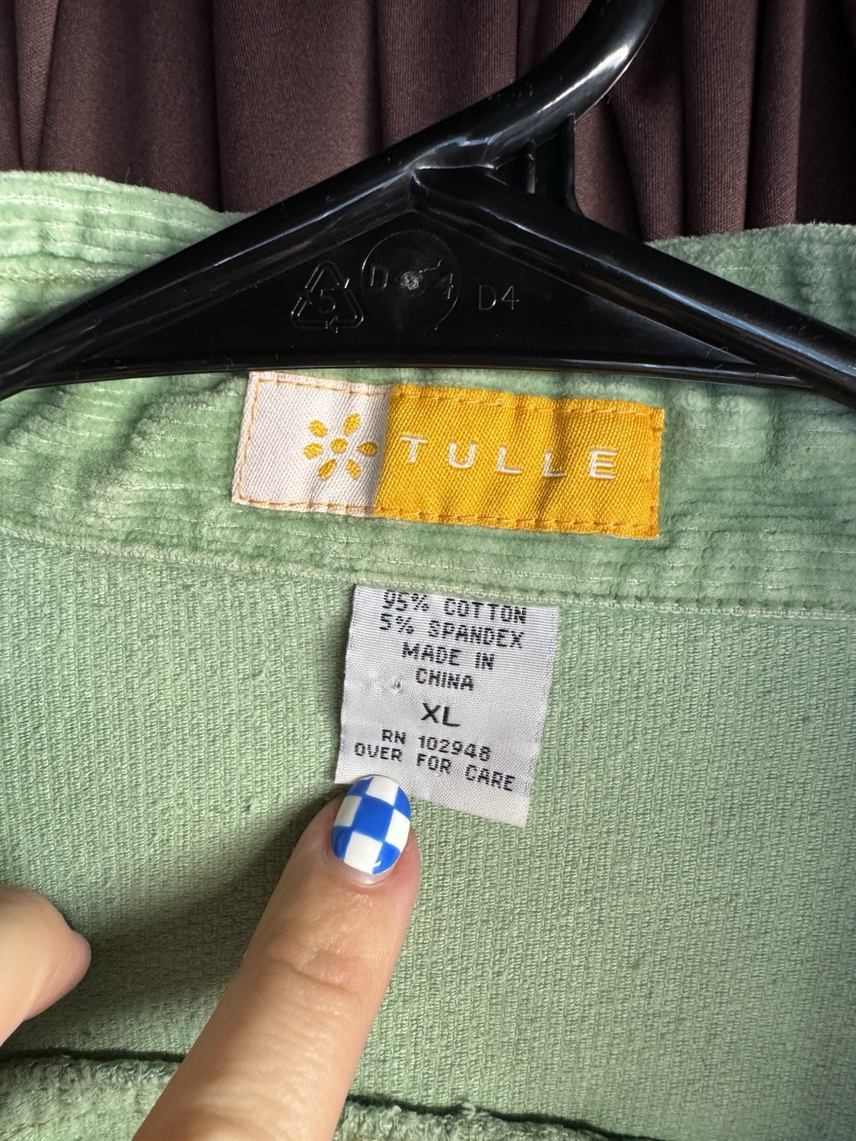 Tulle Women’s Green Button Front Collared Jacket w/ Pockets, Size XL