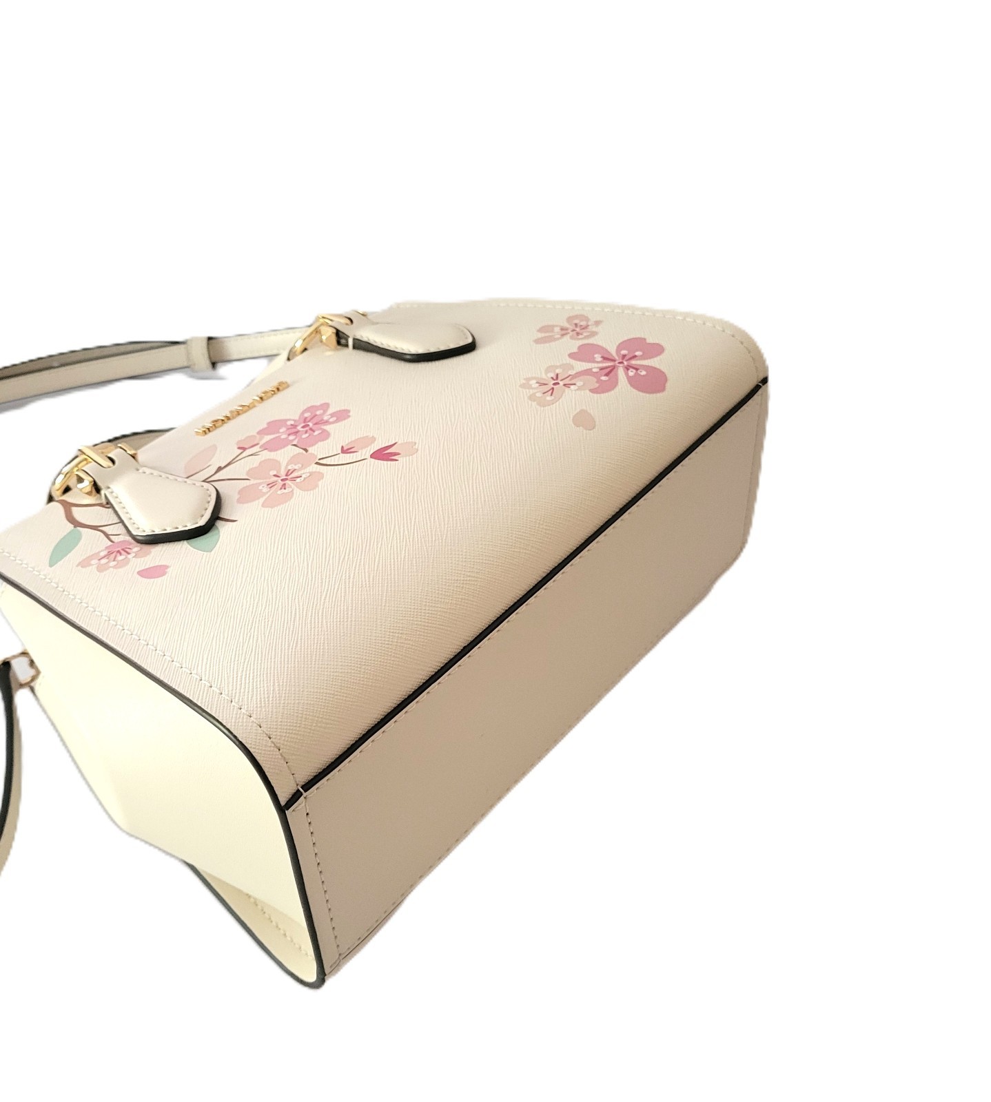 Michael Kors Marilyn Small Messenger Satchel Handbag Light Cream Multi Floral