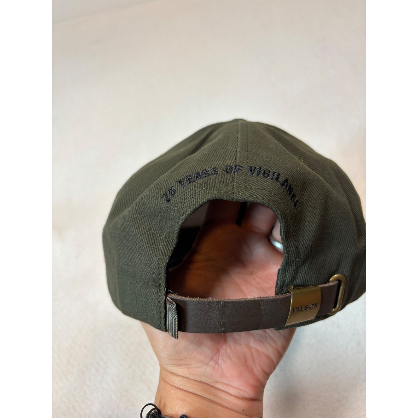 Filson Smokey the Bear 75th Anniversary Cap – Olive – Made In USA RARE HAT