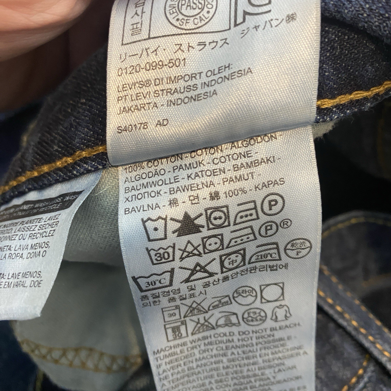 Levis 527 Jeans Mens 36×32 Blue Bootcut Western Denim Rockabilly Cowboy Boots