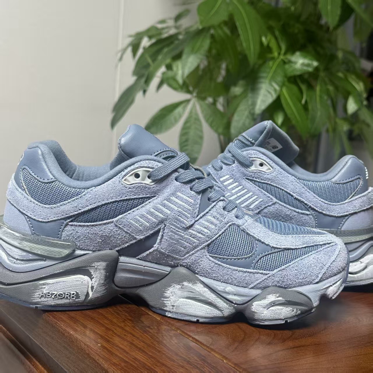 U9060BPM-New Balance 9060 Arctic Grey Sport Men’s Running Comfort Shoes –
