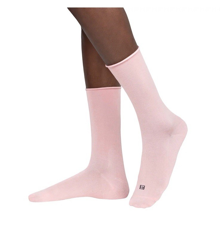 K BELL Women’s Modal Roll Top Multicolor Crew Socks, 5.5-10 Shoe Size, 6 Pairs