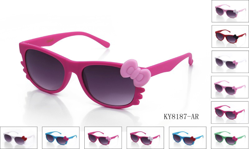 Cosplay Hello Kitty Bow Style Sunglasses Women Girl Lady Fashion UV Protection