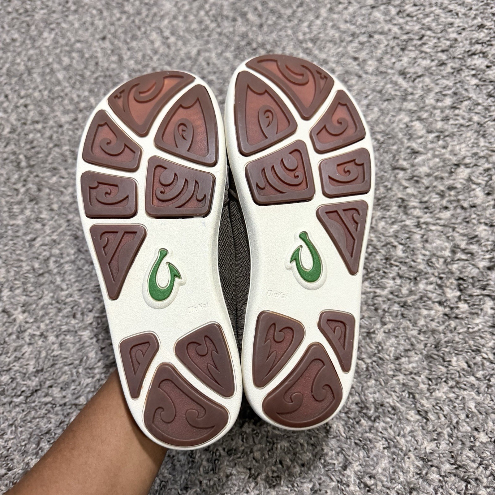 Olukai Nohea Mesh Mens Slip On Sneakers Mustang Lime Peel Size US 9 NEW