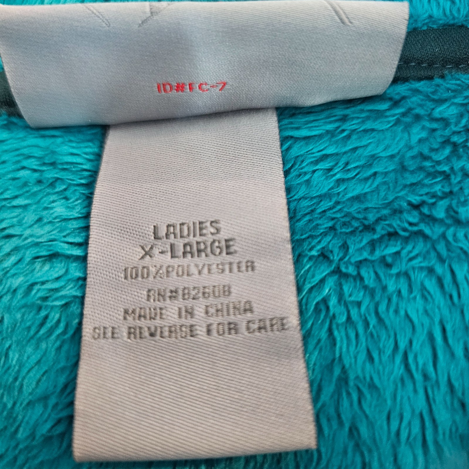 Free Country Womens Teal Full Zip Long Sleeve Fleece Jacket Size XL