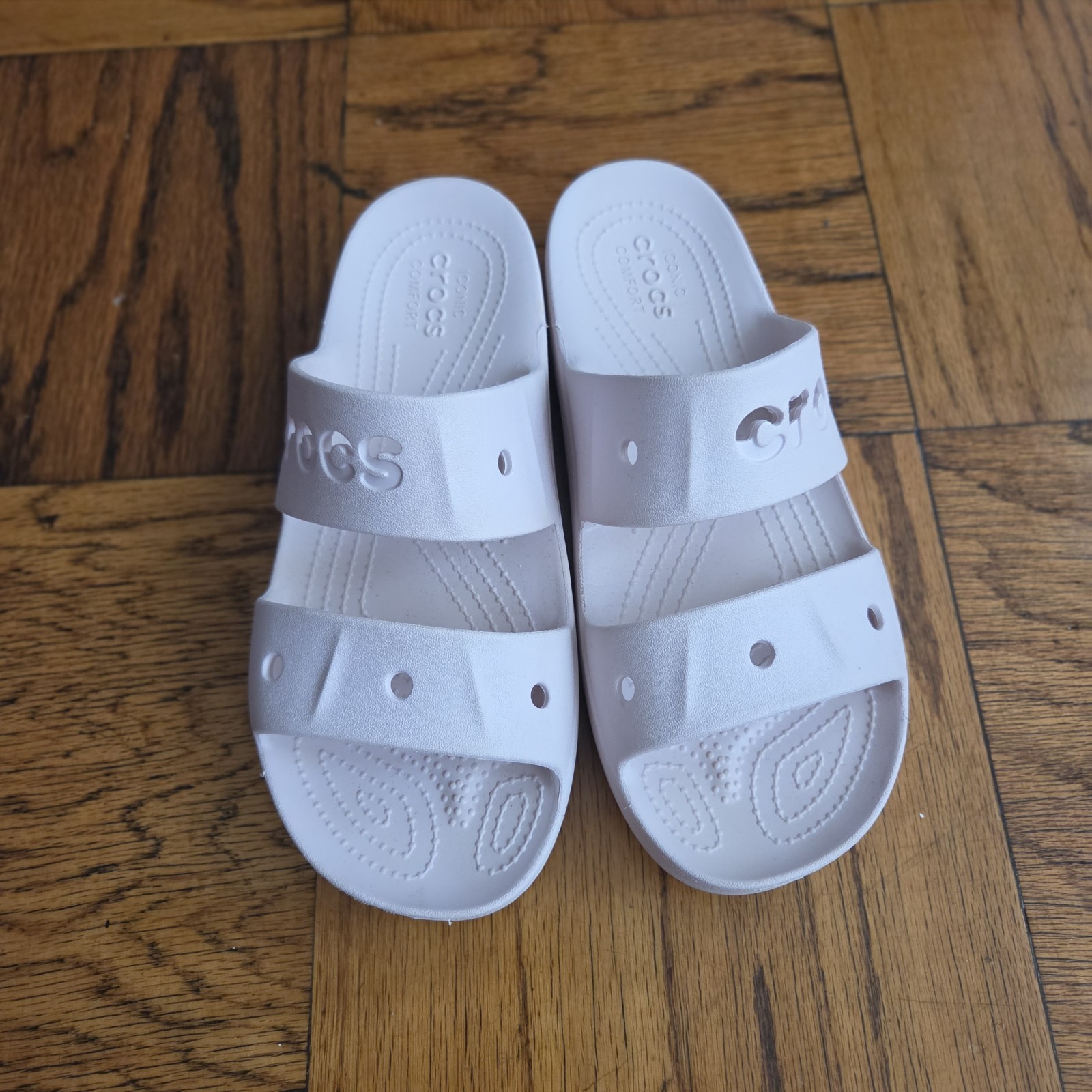 Crocs Women’s Baya Platform Sandals Barely Pink W9 Comfort Sandals Slides Beach