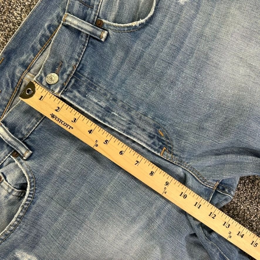Denim & Supply Ralph Lauren Blue Denim Jeans Mens 36×34 Straight Fit Distressed