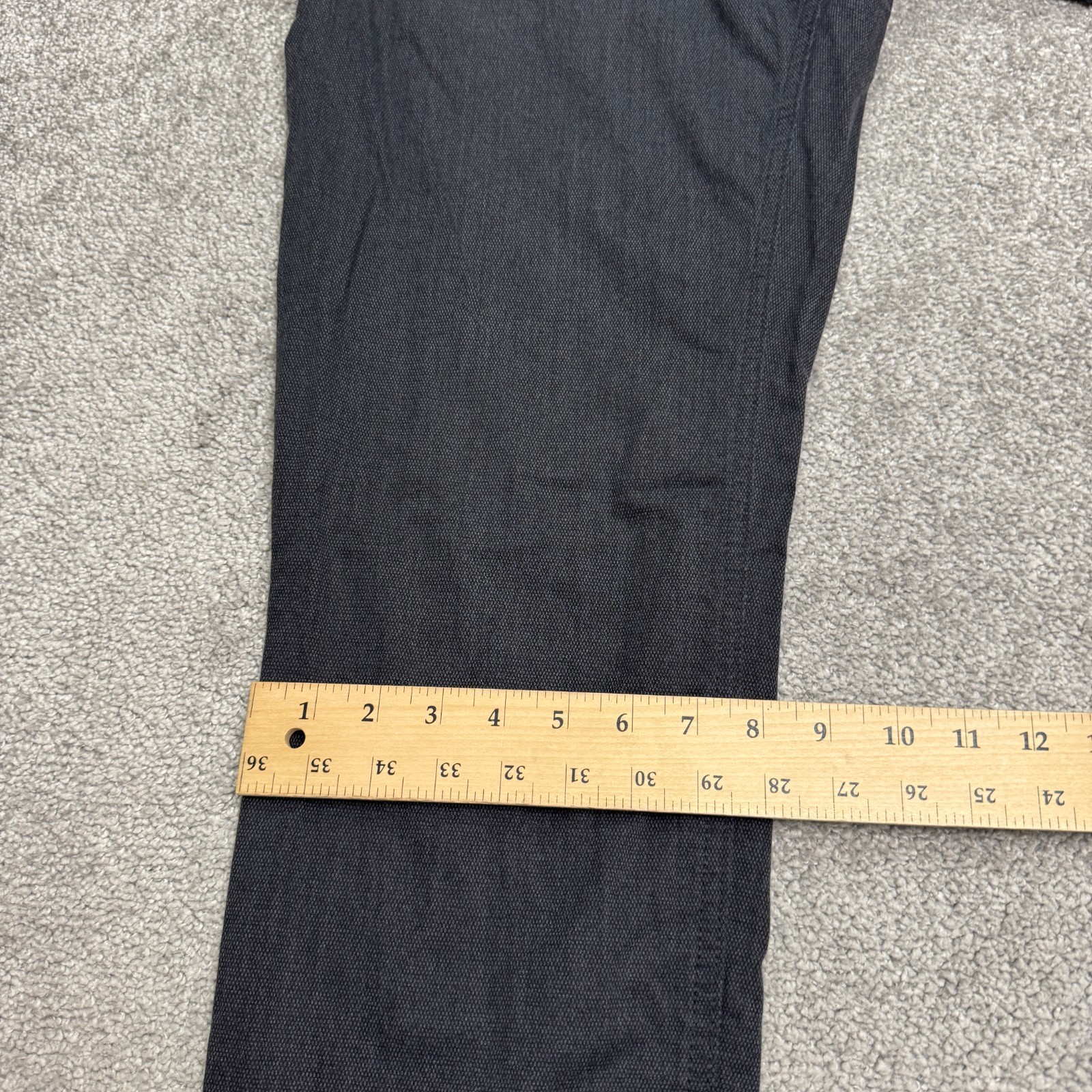 Brax Feel Good Style Cooper FA Woo Look Pants Mens 35×34 Dark Gray Straight Leg