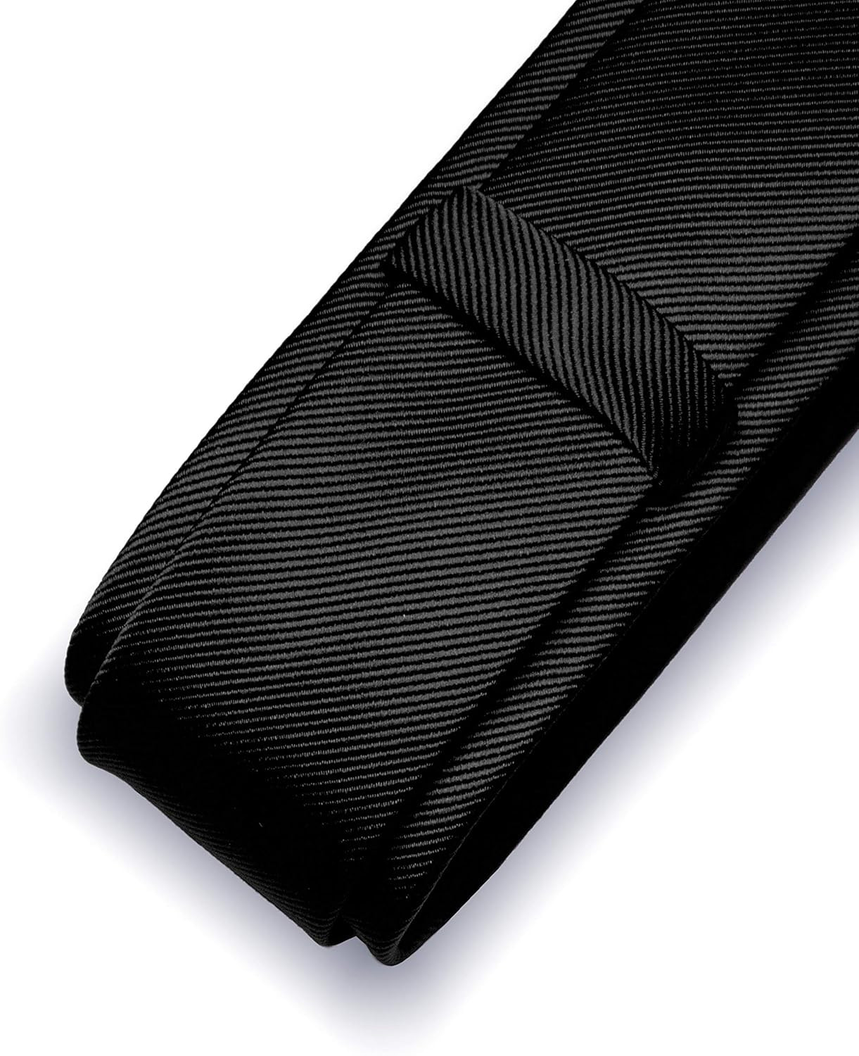 2.4″ Black Skinny Tie and Pocket Square with Tie Clip Silk Slim Necktie Sets …