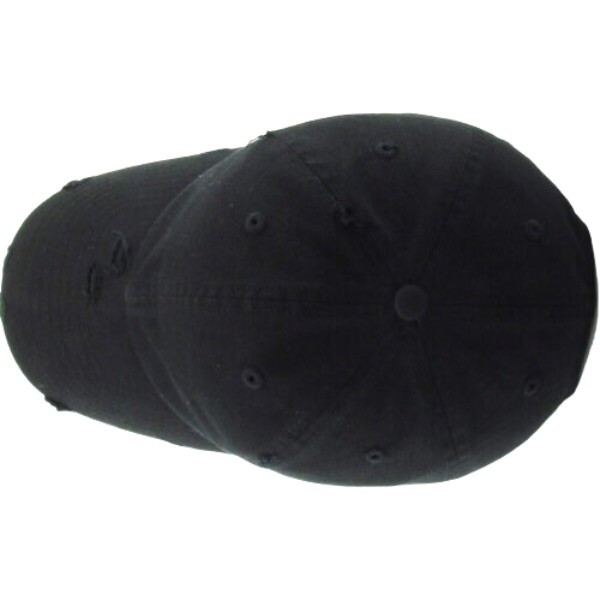New Black Solid Distressed Vintage Polo Style Baseball Ball Cap Hat 100% Cotton