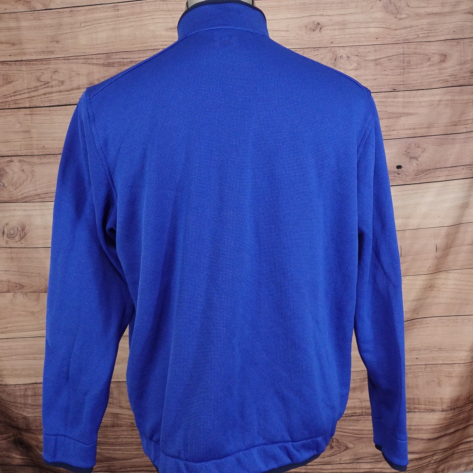 Under Armour Storm Golf Pullover Sweater Mens Large Blue UA 1/4 Zip