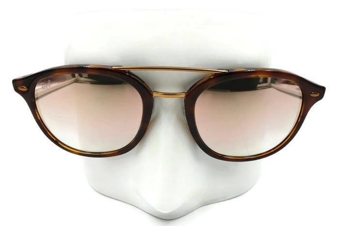 New Ray-Ban Tortoise Pink Gradient Mirrored Sunglasses RB2183 1127B9 53 $198