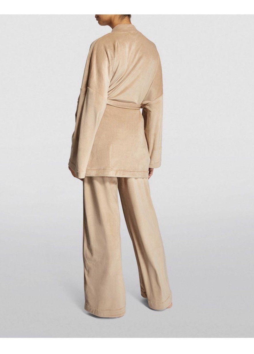 SKIMS Velour Fleece Wrap Sleep Set