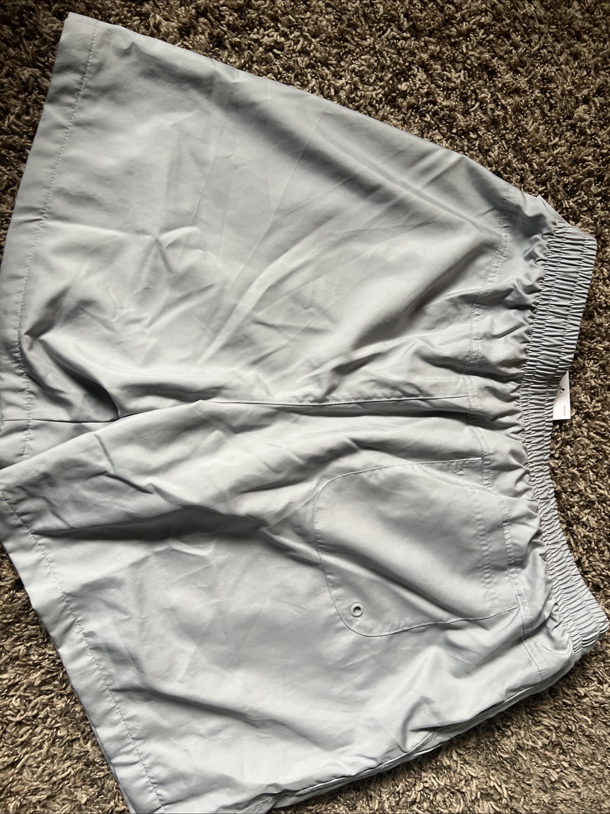 Nike Men’s Shorts, Size L, Gray, Standard Fit, Mid-Thigh Length