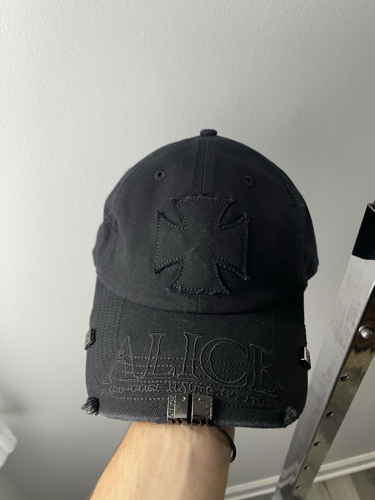 Alice Hollywood Punk Black Cap With Metal Accents Tokyo Edition