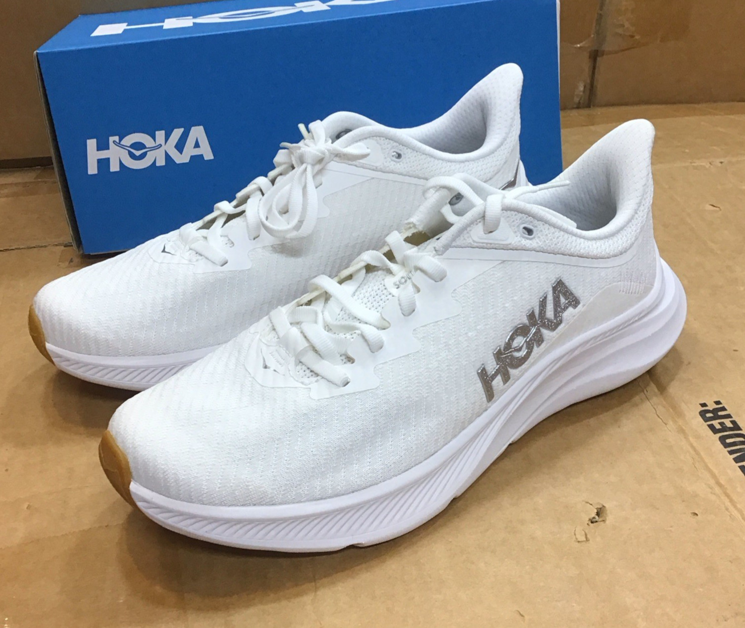 Hoka One One Solimar 1123074 WWH White Running Shoes Mens