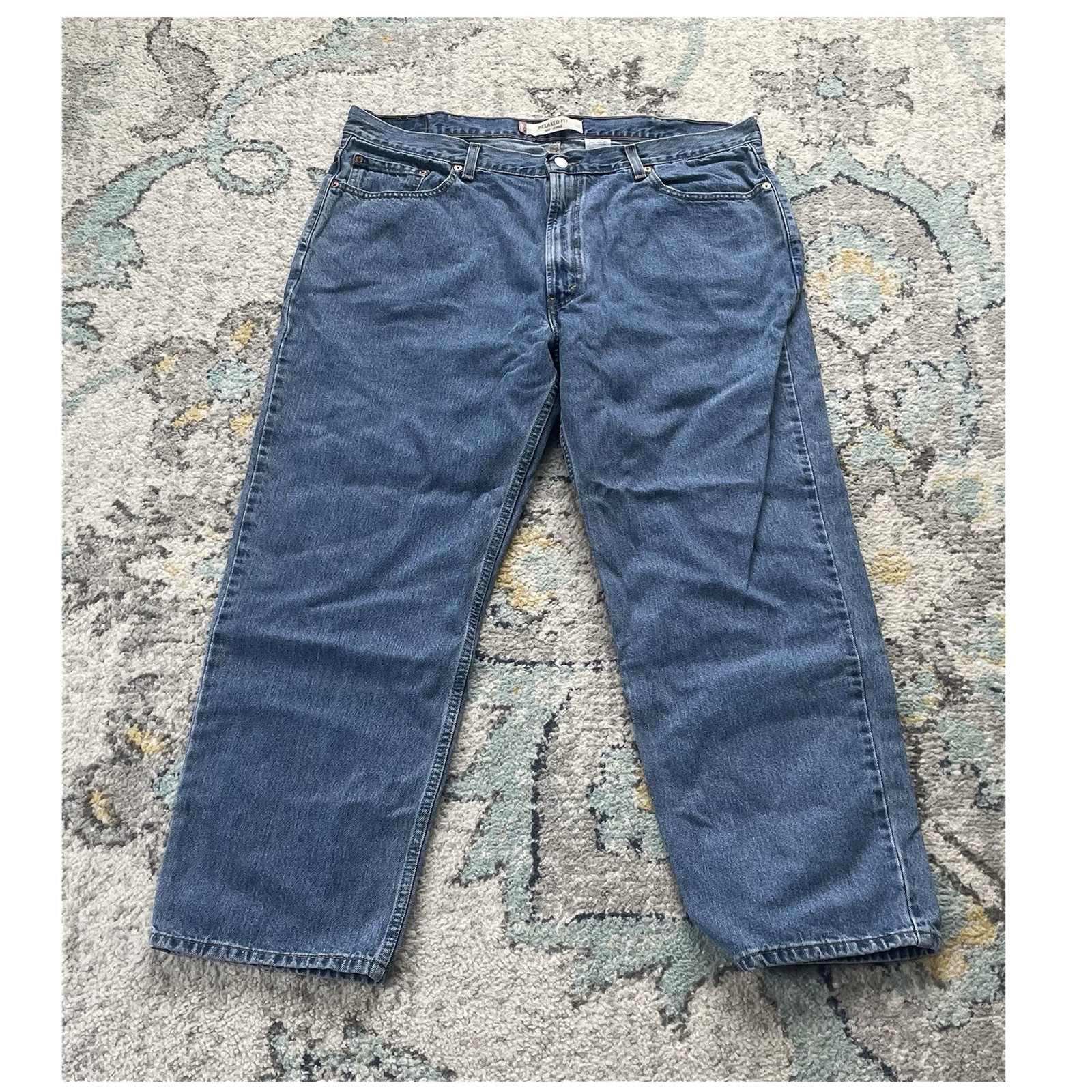 Levi’s 500 Series Relaxed Fit Straight Blue Cotton Denim Men’s Jeans