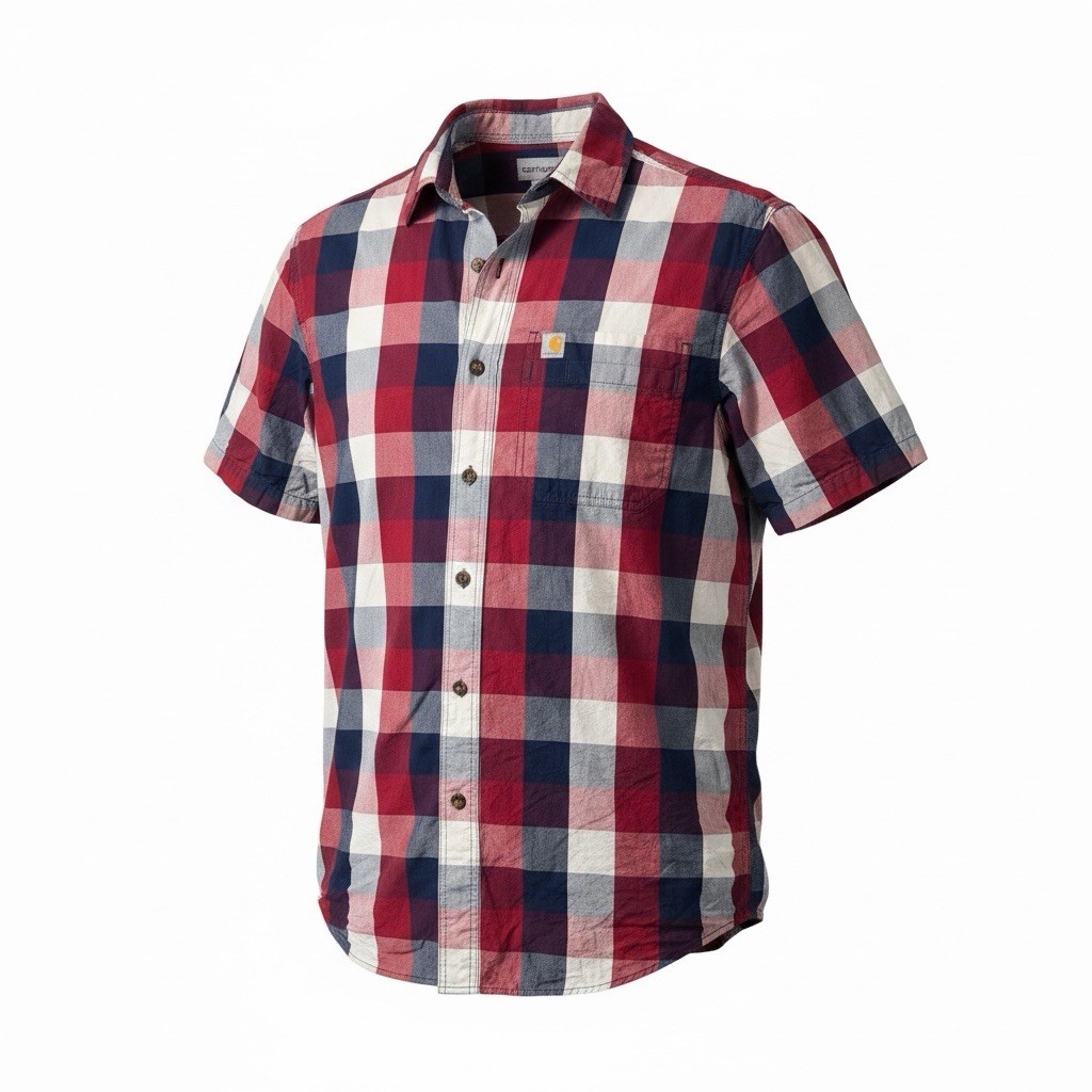 Carhartt Short Sleeve Button-Up Plaid Shirt