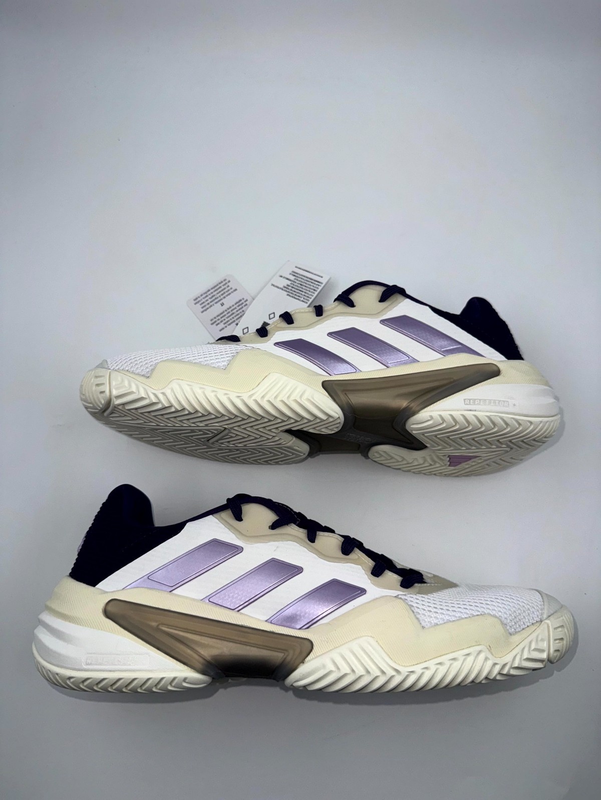 Adidas Barricade 13 Womens US 8 Sneakers White Powder Plum Tennis Shoes JR7814